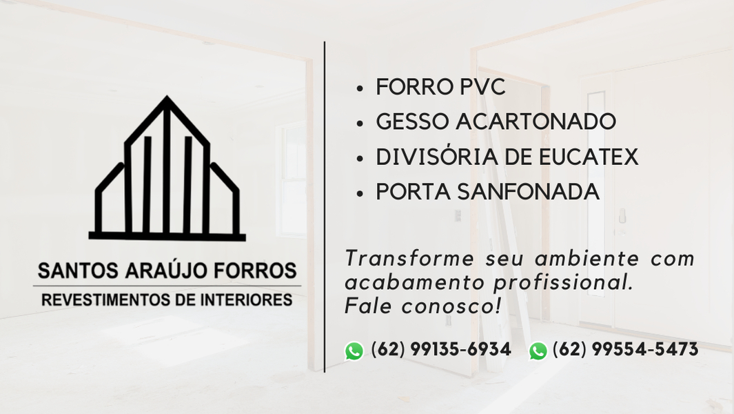 Foto da capa de Santos e Araujo Forros - PVC e Drywall